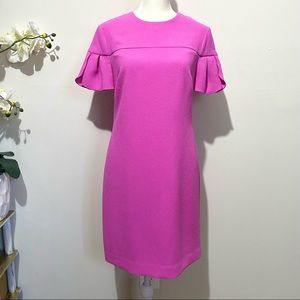 Trina Turk Fuchsia Pink Dress Tulip Sleeves